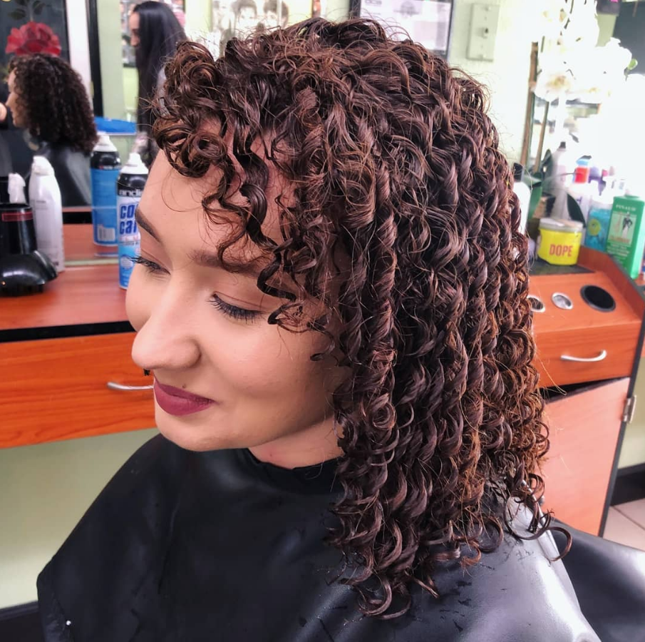Curl definition close up